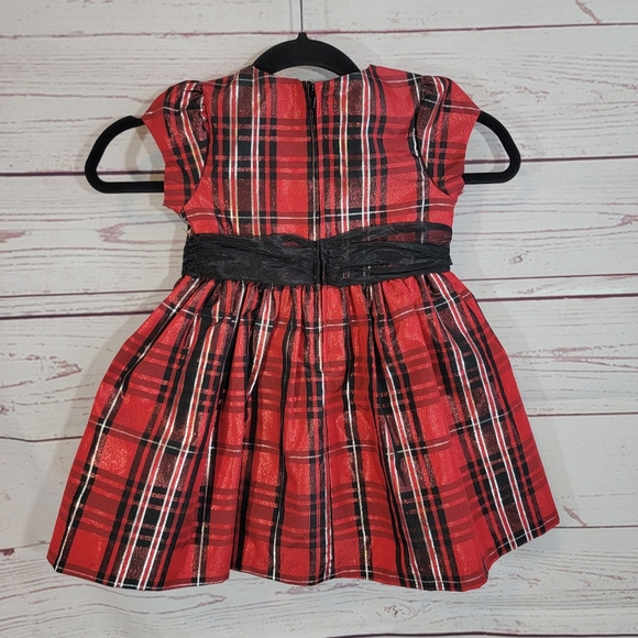 Bonnie Jean Holiday🎄 plaid dress 3T - Picture 4 of 10